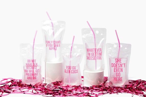 Mean Girls Drink Pouches Mean Girls Party Bachelorette Drink