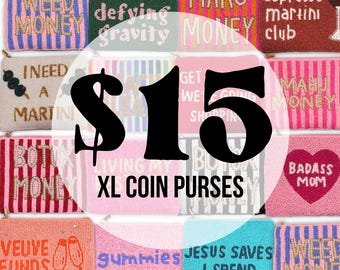 Perfectly Imperfect Beaded Pouch | Discounted Cosmetic Imperfections | Handmade Coin Purse