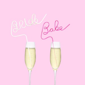 XL Bachelorette Party Strohhalme - Bachelorette Stroh - Brautstroh - Babe Stroh - Brautjungfern Stroh - Getränkebeutel Strohhalme - Brautjungfern