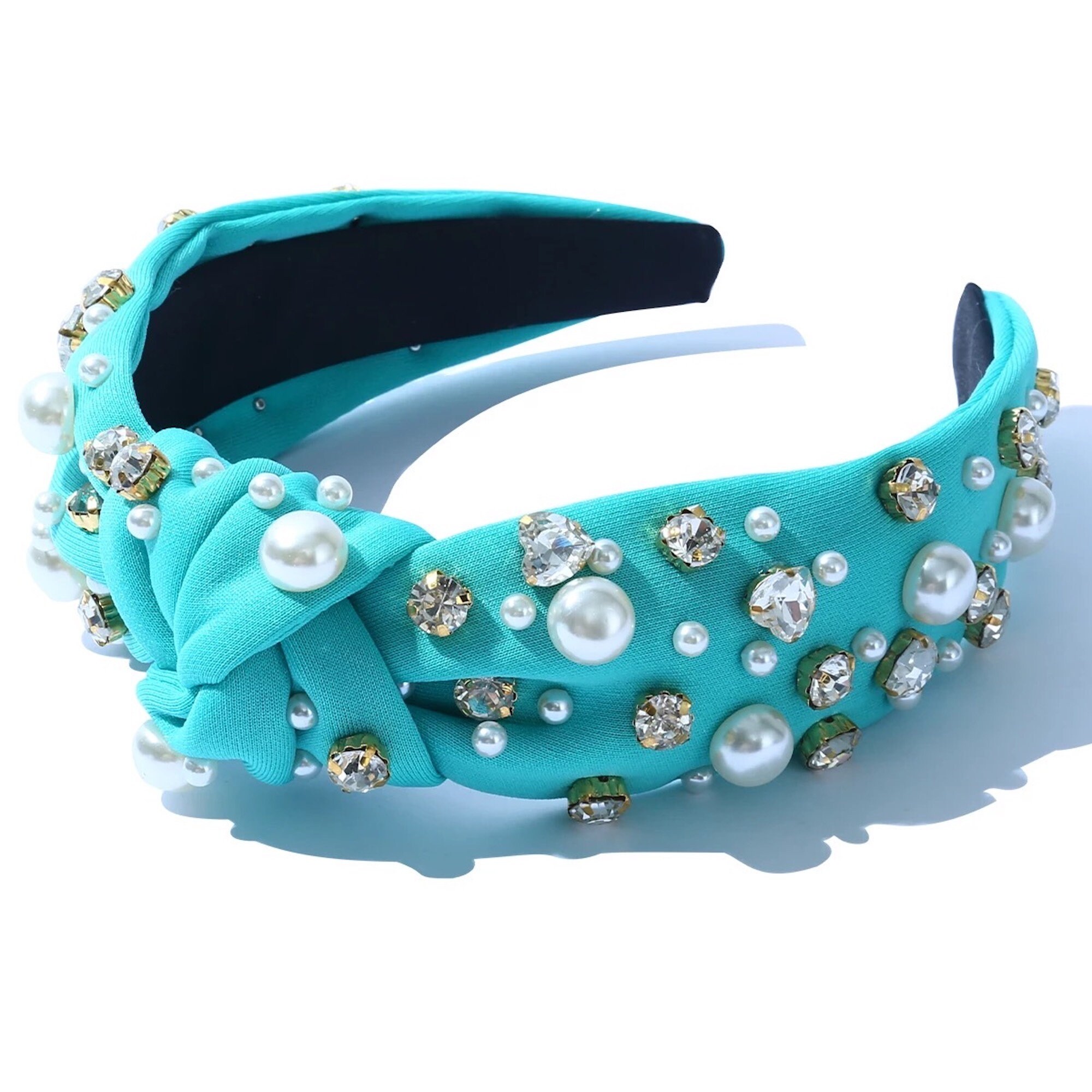 NEW Knotted Jeweled Headband Pearl Headband Spring Etsy