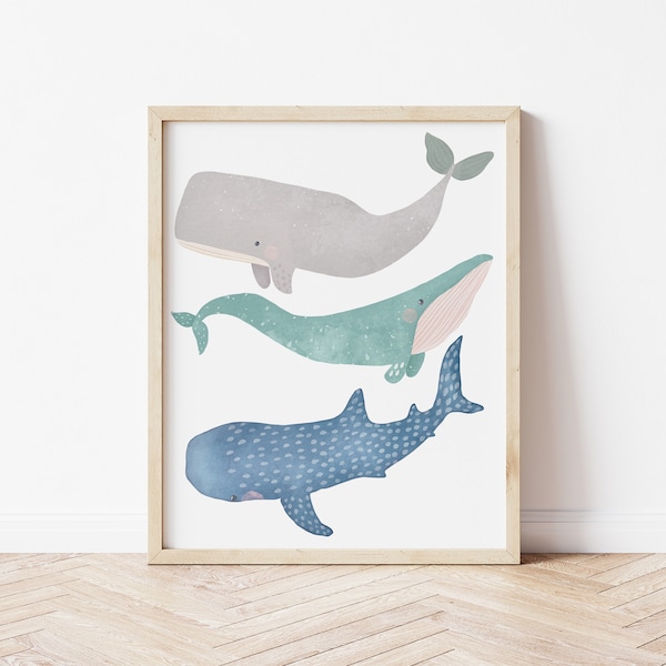 Whale Nursery Decor Etsy