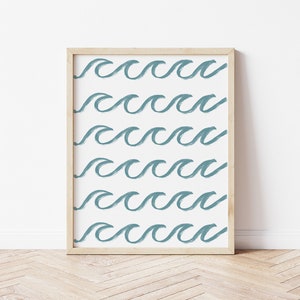 SET OF 3 Mightier Than the Waves Sign, Nursery Printables, Beach Nursery Sign, Ocean Nursery, Baby Room Decor, Nursery Sign image 2