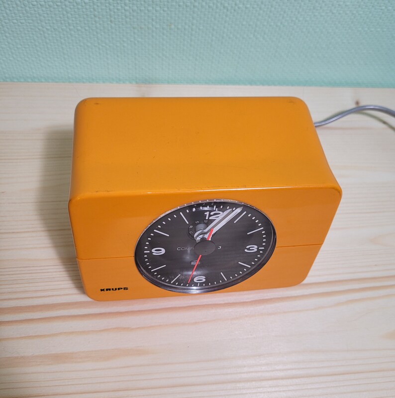 KRUPS Alarm Clock 70s SPACE AGE Comfortime Design Etsy