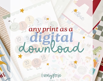 Any Print - As a Digital Download - Printable - Please Read Description - International Orders - Digital Art
