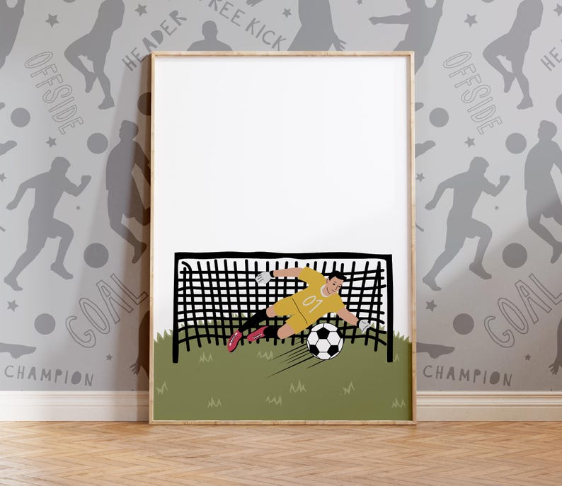 Set Of 3, Football Prints, Football Decor, Sports Prints, Football Bedroom Decor, Boys Bedroom Prints, Gifts For Football Fans, Personalised image 4