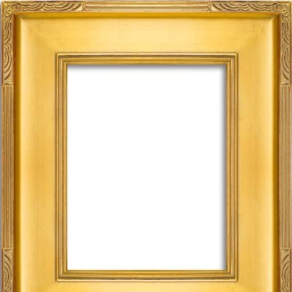 3.5" Gold Ornate Deluxe Antique Frame photo art gallery M105G frames4artcom