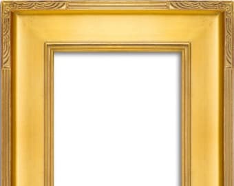 3.5" Gold Ornate Deluxe Antique Frame photo art gallery M105G frames4artcom
