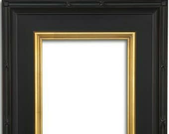 3.5" Black Ornate Deluxe Antique Frame photo art gallery 117B frames4artcom