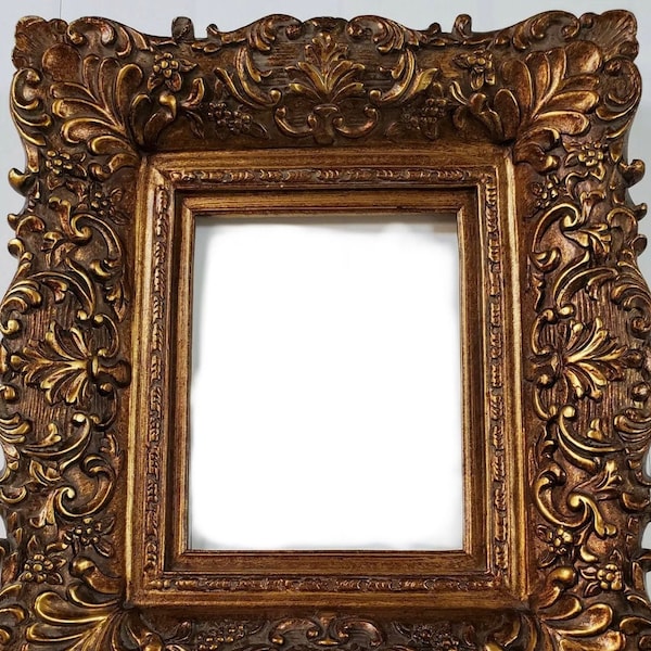 4,75" gouden sierlijke luxe antieke lijst fotokunstgalerij 256G frames4artcom