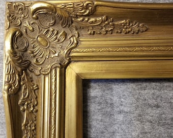 4" gold Ornate Deluxe Antique Frame photo art gallery B9G frames4artcom