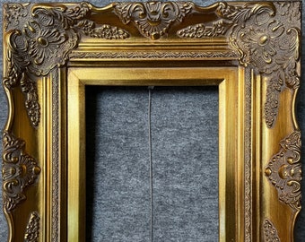 4" gold Ornate Deluxe Antique Frame photo art gallery B9G frames4artcom