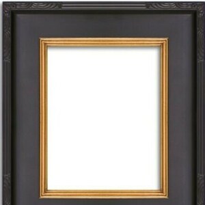 3.5" Black Ornate Deluxe Antique Frame photo art gallery 107B frames4artcom