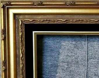 3.5" Gold Ornate Deluxe Antique Frame photo art gallery B25Gb frames4artcom