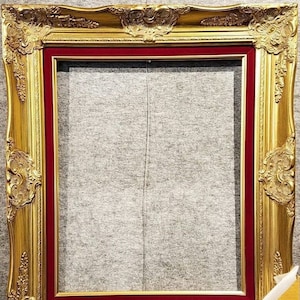 4 gold with Red Ornate Deluxe Antique Frame photo art gallery B9GR frames4artcom image 1