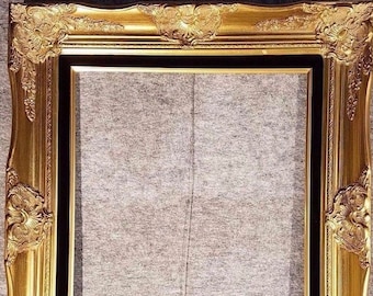 4" gold Black Ornate Deluxe Antique Frame photo art gallery B9Gb frames4artcom