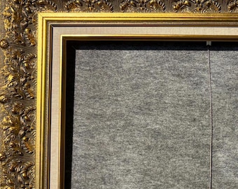 4" Gold Ornate Deluxe Antique Frame photo art gallery 1217GL frames4artcom