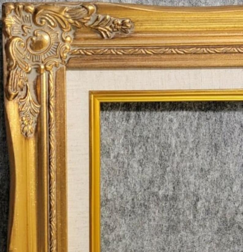 3 Gold picture French Louis XVI Style Vintage photo Frame Portrait NICE art gallery 637GL image 2