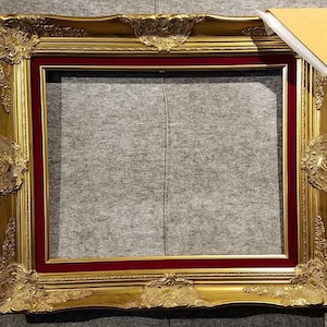 4 gold with Red Ornate Deluxe Antique Frame photo art gallery B9GR frames4artcom image 9