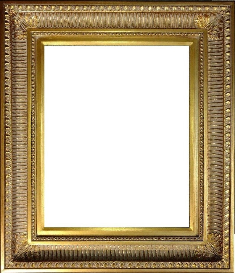 4.25 Gold Fancy Gold Ornate Picture Frame Photo Art - Etsy