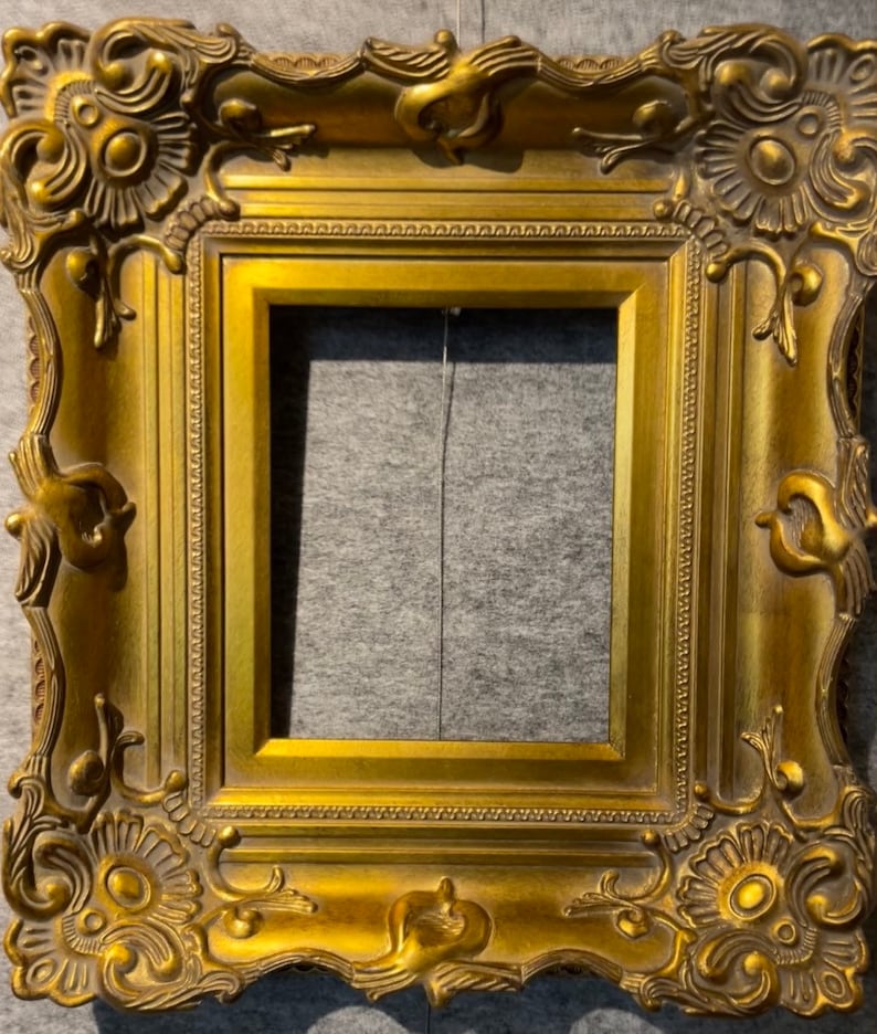 5 Antique Gold Ornate Picture Frame Photo Art Gallery Etsy