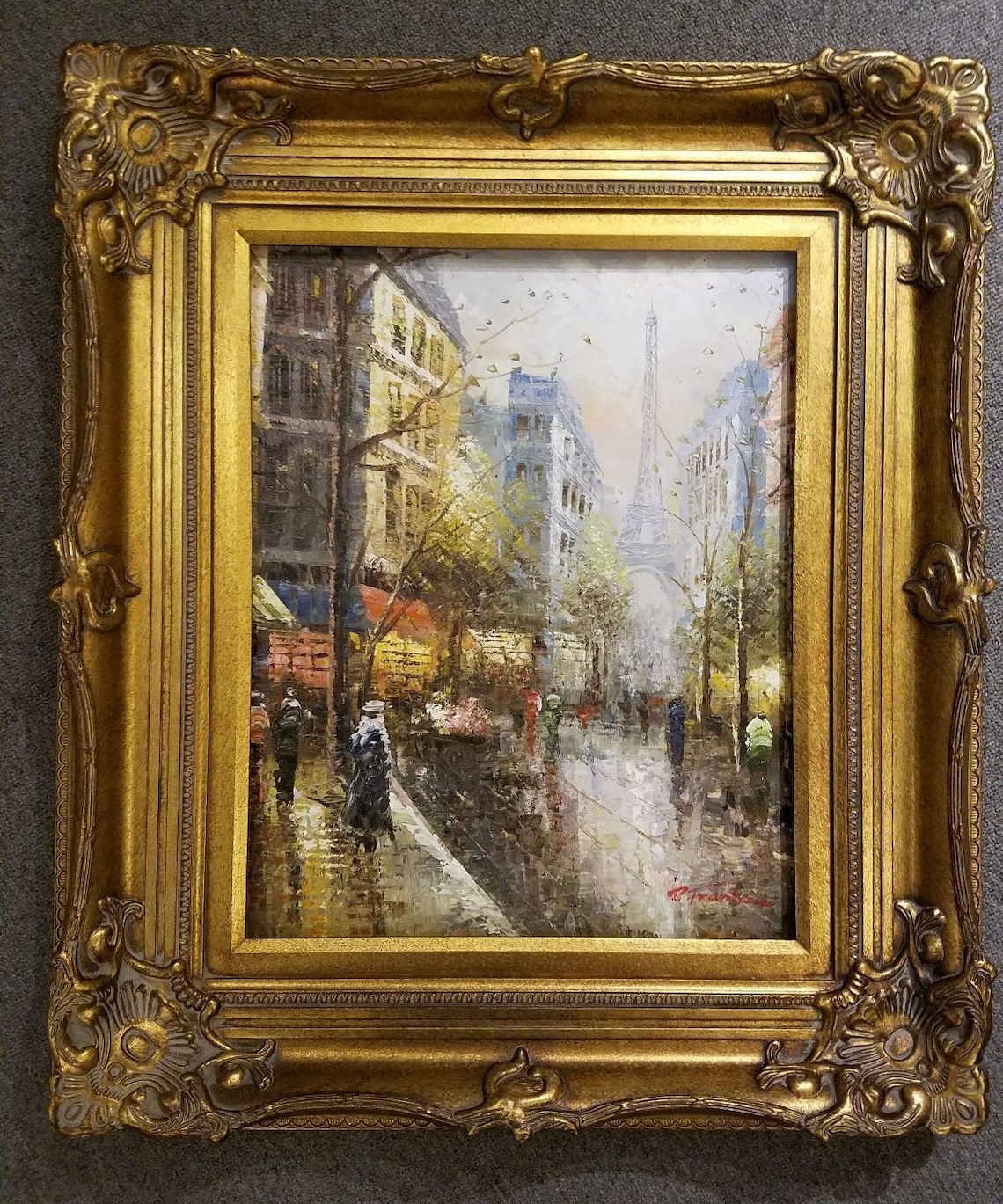 5 Antique Gold Ornate Picture Frame Photo Art Gallery Etsy