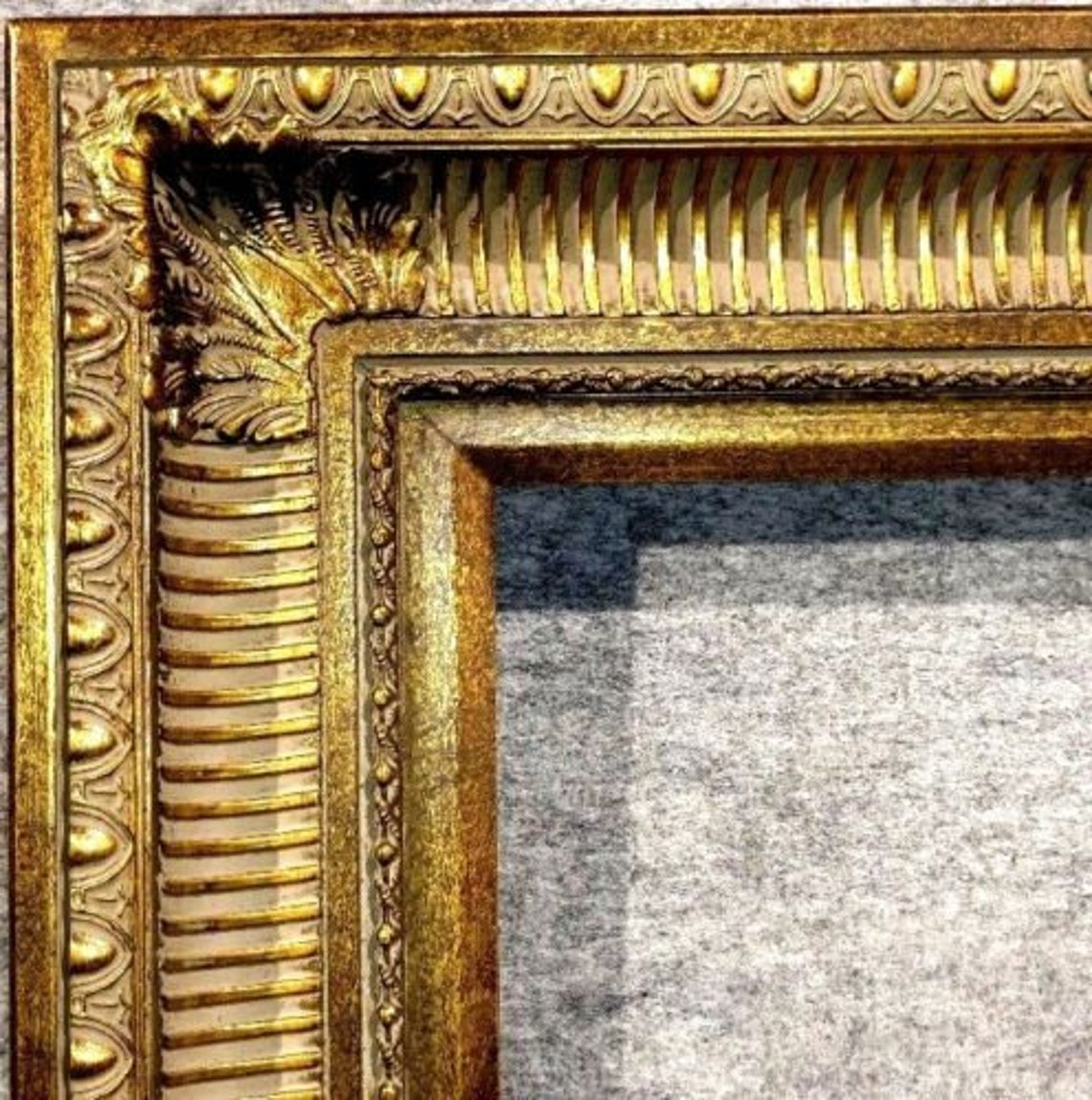4.25 Gold Fancy Bronze Ornate Picture Frame Photo Art Etsy