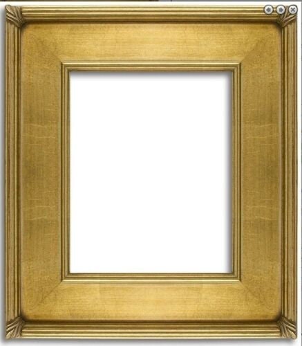 CustomPictureFrames.com 20x20 Frame Gold Real Wood Picture Frame Width 1.75 Inches | Interior Frame Depth 0.5 Inches | Serpero Traditional Photo Frame