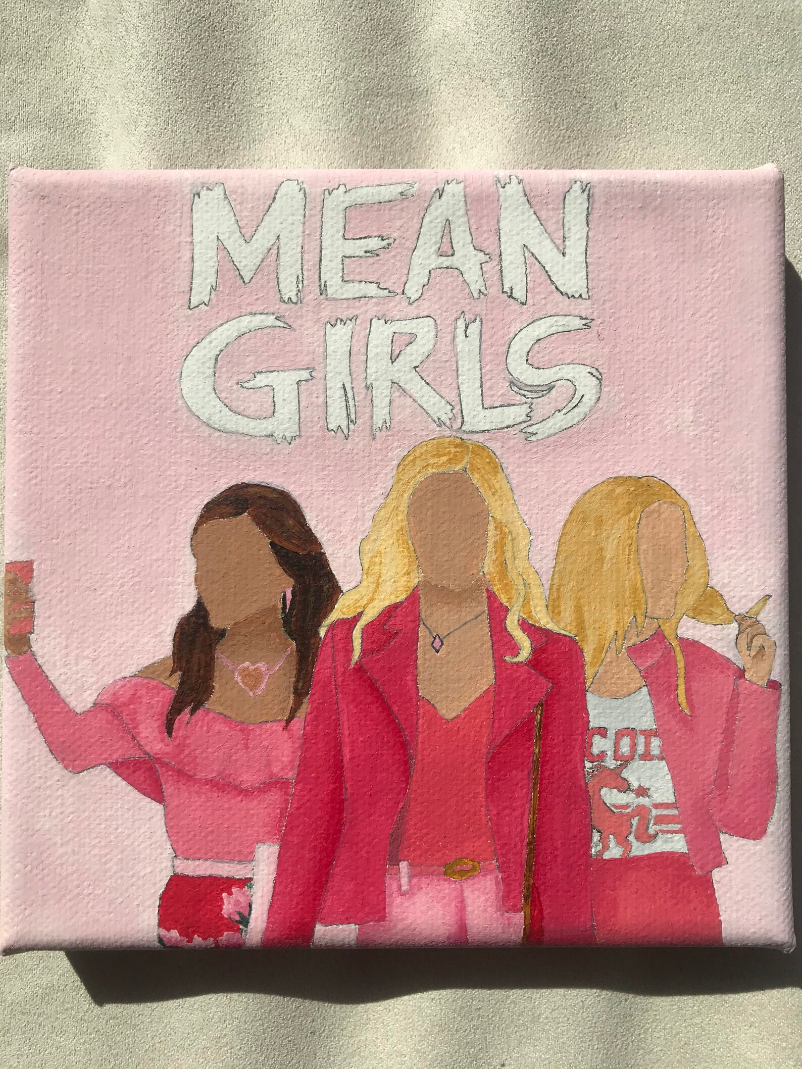 Mean girls hand painted musical theatre canvas Etsy