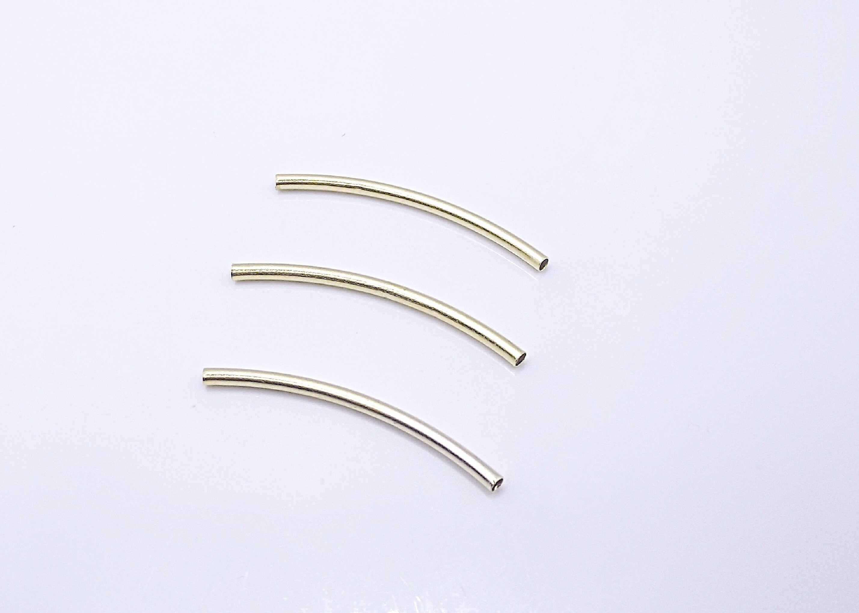 Gold Colored Tube Spacer Beads - 2 Inch - Etsy