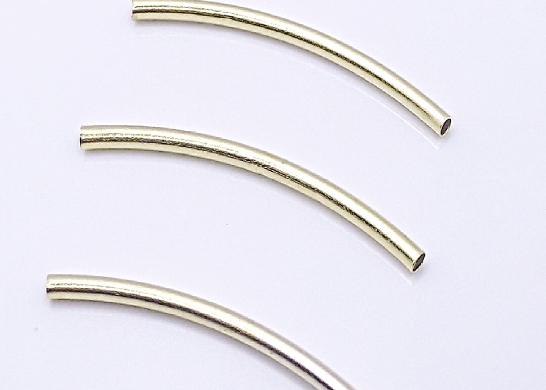 Gold Colored Tube Spacer Beads - 2 Inch - Etsy