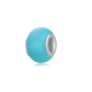 Light Turquoise Satin Finish Silver Colored Core