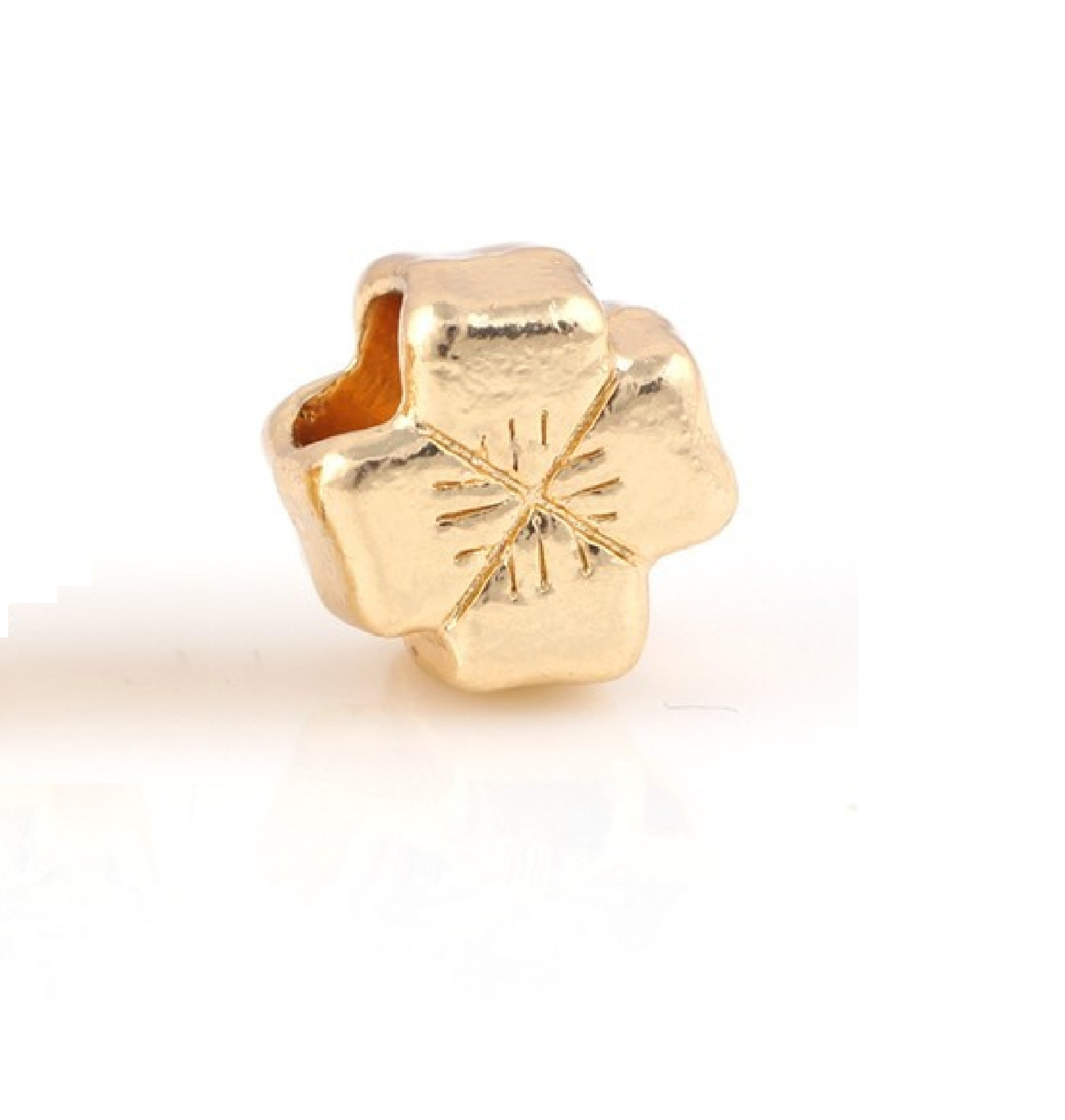Organic Clover Charms Gold