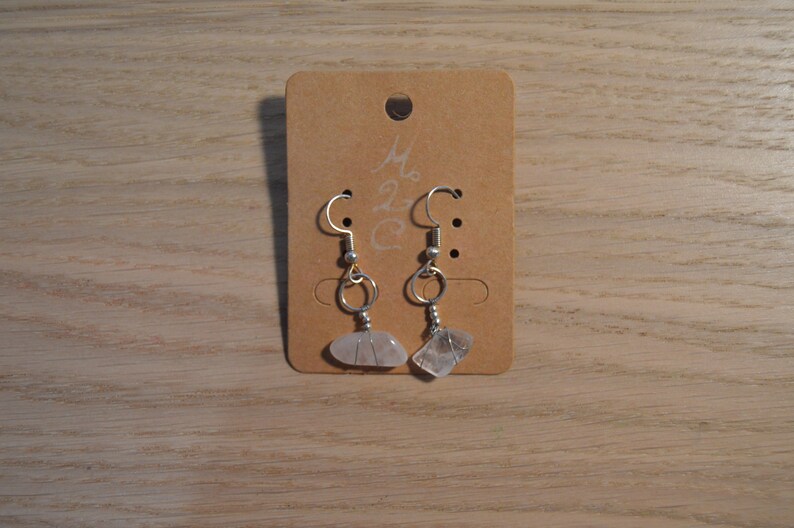 Gemstone /& Wire Earrings