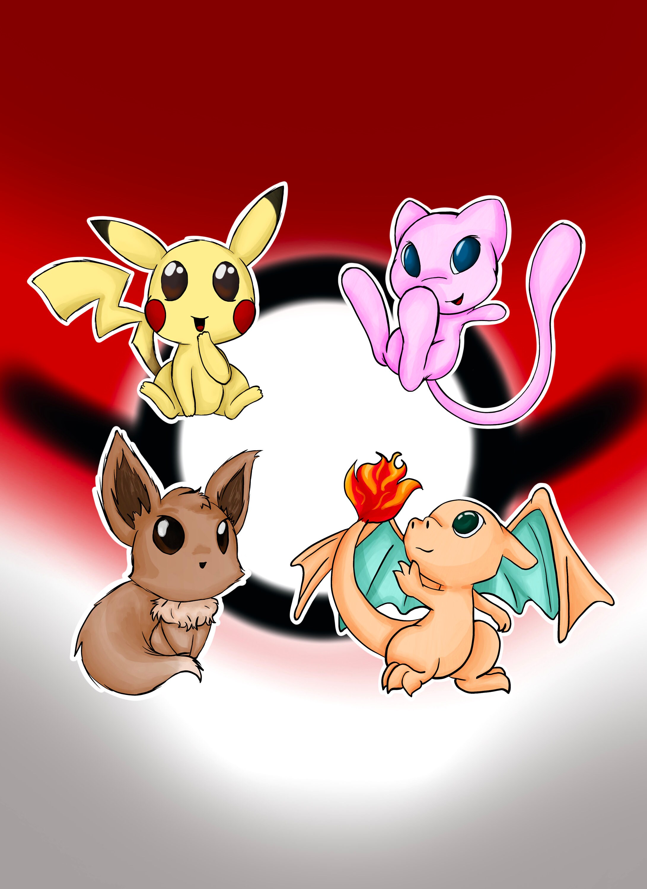 cute pokemon stickers pikachu stickers charizard stickers etsy