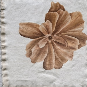 Neutral floral painting