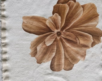 Neutral floral painting