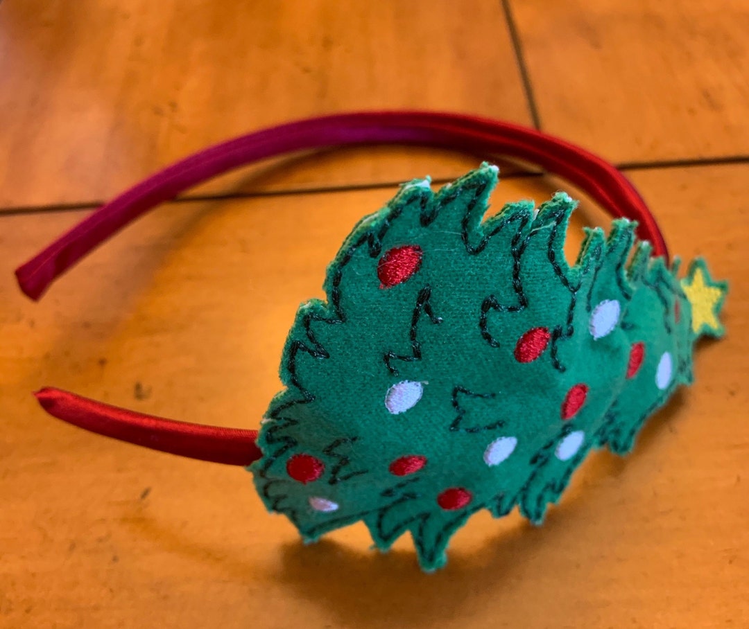 Christmas Tree Headband Slider Tree Christmas Hair Etsy