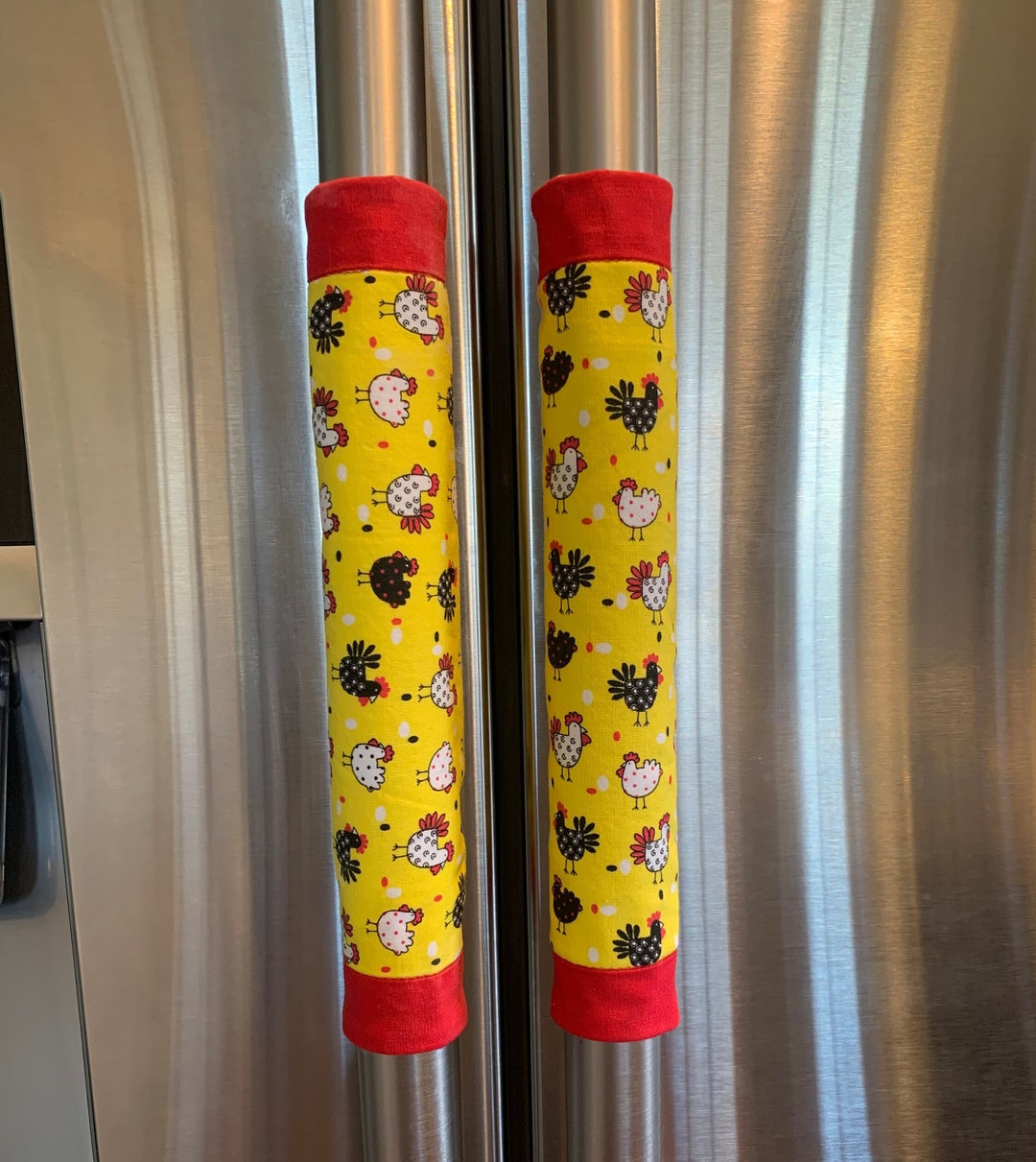 Refrigerator and Oven Fabric Handle Covers, Reversible Handle Covers