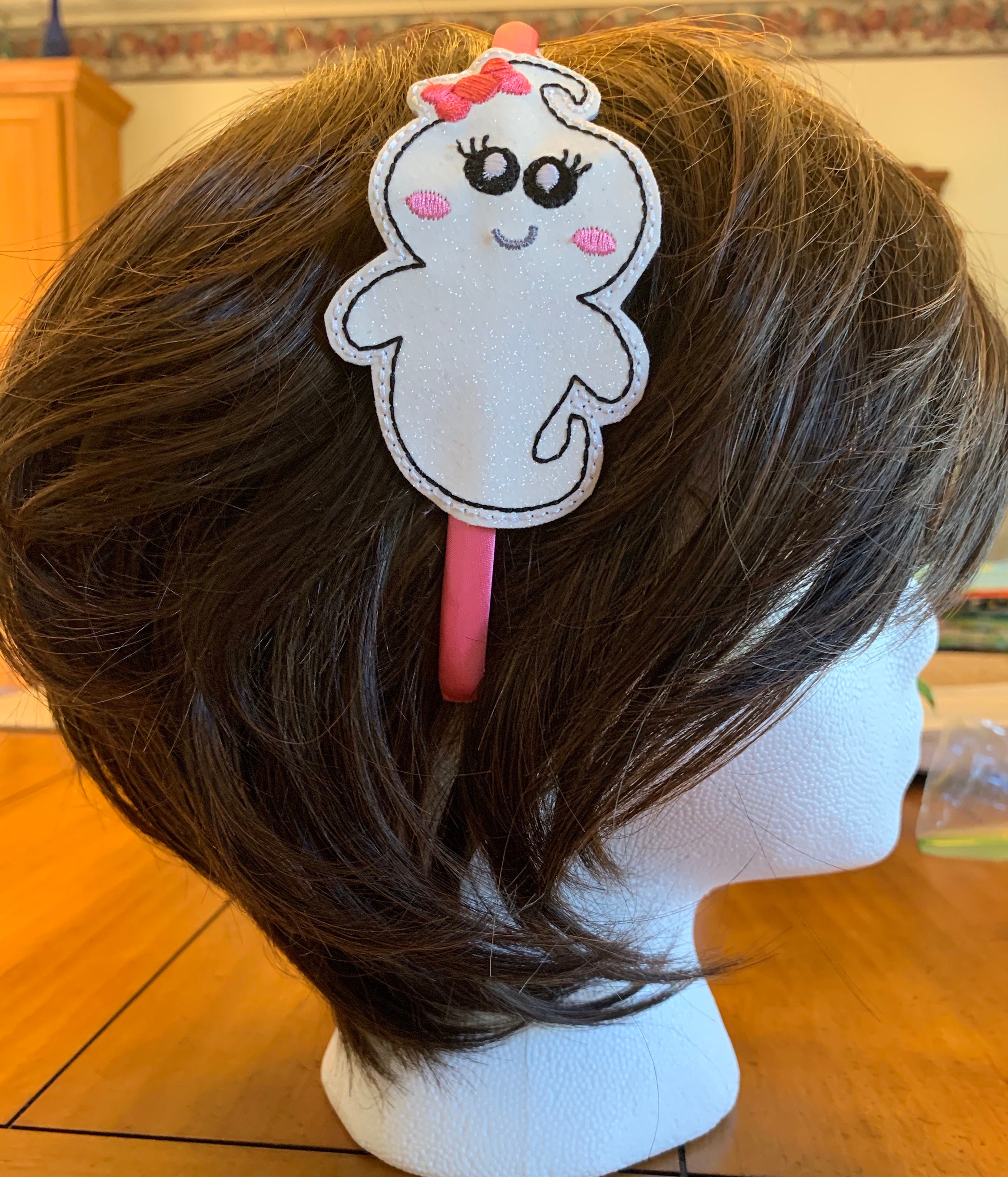 Cute ghost headband slider ghost Halloween headband custom Etsy