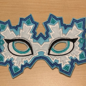 costume mask, child mask, party mask, felt mask, handmade mask, bday party mask, character mask, play mask, princess mask, snow queen mask