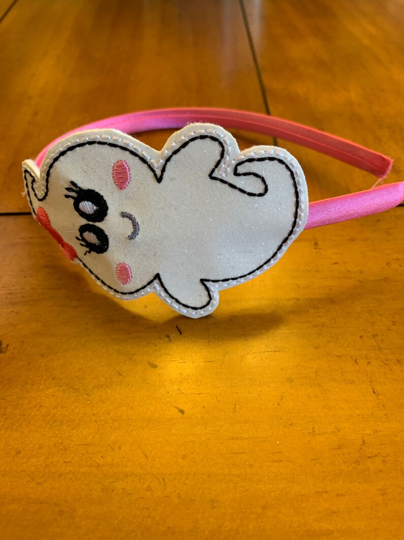 Cute ghost headband slider ghost Halloween headband custom Etsy