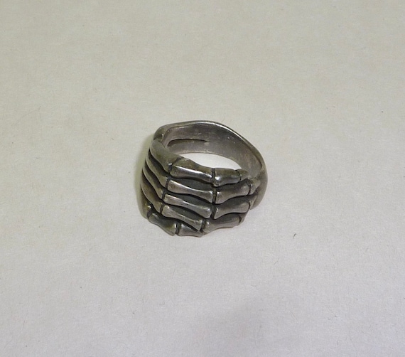 925 Sterling Silver Skeleton Hand Ring