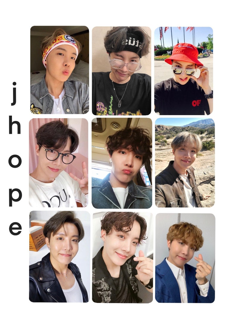 BTS J-hope/hoseok Boyfriend/selca Style Photocards GLOSSY - Etsy