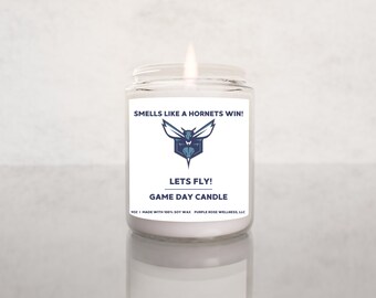 Smells Like A Charlotte Hornets Win Candle, Unique Gift Idea, Hornets Gift Candle, NBA Hornets, Game Day Decor, Sport Candle for Him