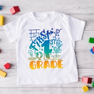 First Day of School Shirt - 1st Grade - Happy First Day of School Shirt - School Shirts - 1st Day of School Shirt - Custom Shirt