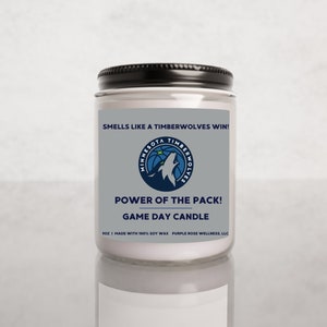 Smells Like A Minnesota Timberwolves Win Candle, Unique Gift Idea, Timberwolves Gift Candle, Game Day Decor, Sport Candle for Him