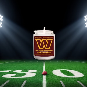 Smells Like A Commanders Win Candle | Unique Gift Idea | Washington Commanders Gift Candle | Game Day Decor | Sport Candle | NFL Commanders