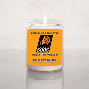 Smells Like A Suns Win Candle, Unique Gift Idea, Suns Gift Candle, NBA Suns, Game Day Decor, Sport Candle for Him
