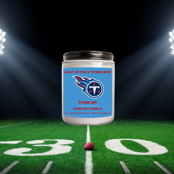 Smells Like A Titans Win Candle | Unique Gift Idea | Tennessee Titans Gift Candle | Game Day Decor | Sport Themed Candle | NFL Titans