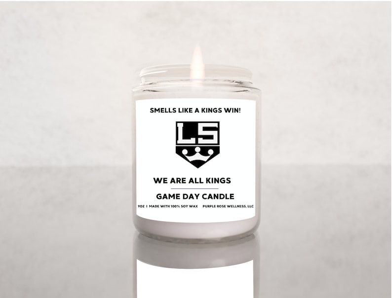 Smells Like A Kings Win Candle Unique Gift Idea Los Angeles Kings Gift
